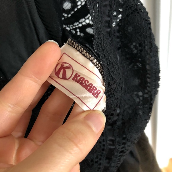 KASARA silky and lace vintage slip dress - Picture 7 of 7